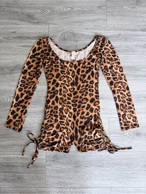 Animal Print Romper